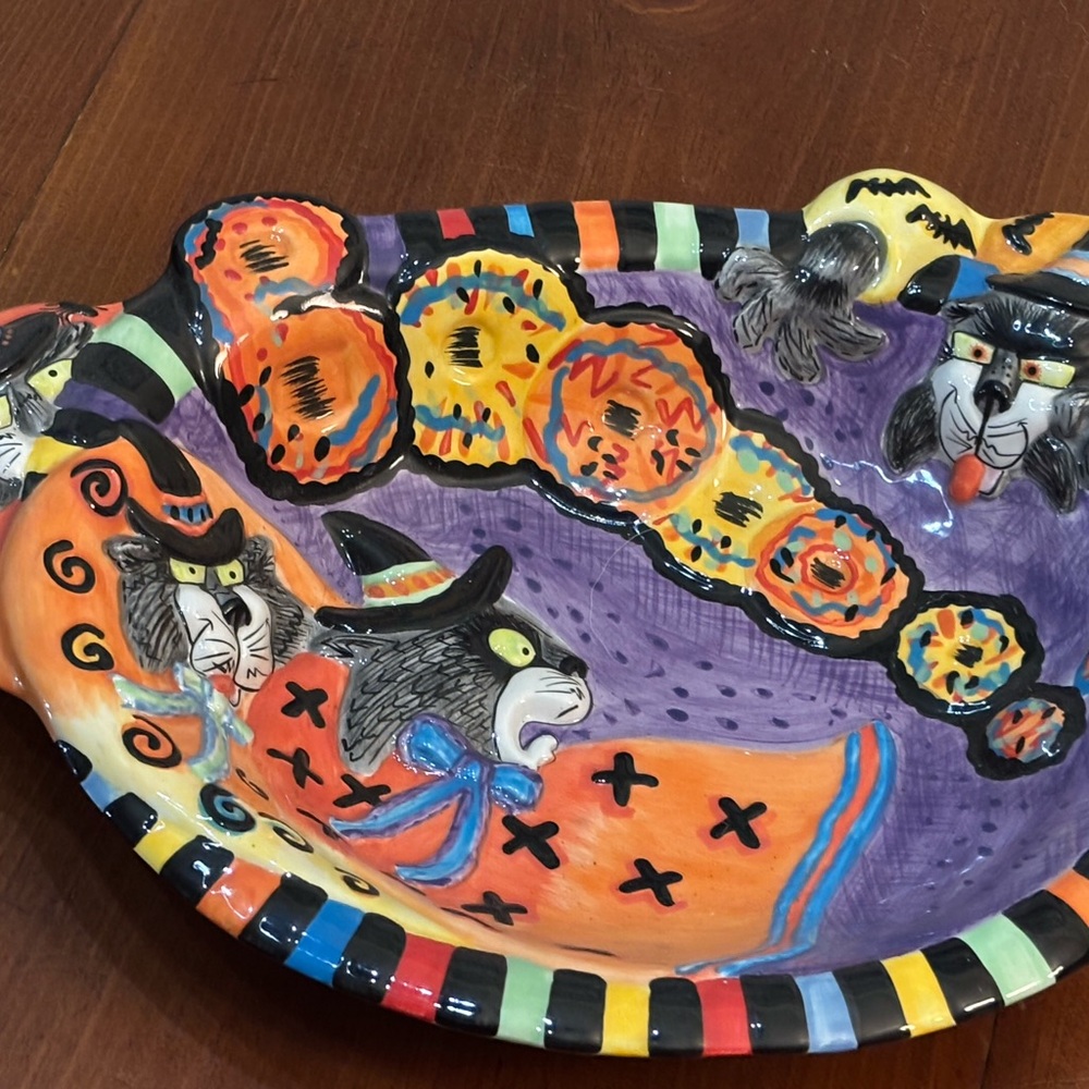 Fitz and Floyd Halloween Ceramic Platter